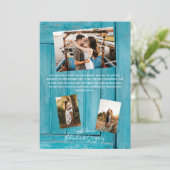 青素朴木4枚結婚のサンキューカード サンキューカード (スタンド正面)