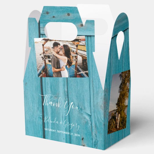 青素朴木4枚結婚の写真 フェイバーボックス (オープン)