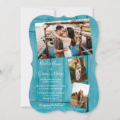 青素朴木4枚結婚式招待状 招待状 (正面)