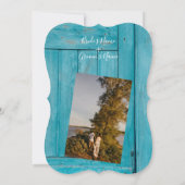 青素朴木4枚結婚式招待状 招待状 (裏面)