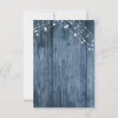 青素朴木、ホワイトライトストリングRSVP 出欠カード (裏面)