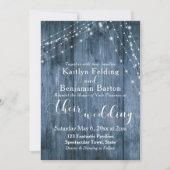 青素朴木、ホワイトライトストリン結婚グ2 招待状 (正面)