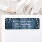 青素朴木、白い光のストリン結婚グ ラベル (インサイチュ)