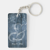 青素朴木、白い光の糸ミスター&ミセス キーホルダー (裏面)