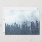 青素朴松の木結婚のリハーサル&ディナー 招待状 (裏面)