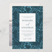 青素朴植物撮結婚影 招待状 (正面/裏面)