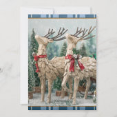 青素朴水牛のプレイド水の色トナカイ シーズンカード (正面)