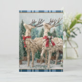 青素朴水牛のプレイド水の色トナカイ シーズンカード (スタンド正面)