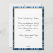 青素朴水牛のプレイド水の色トナカイ シーズンカード (裏面)