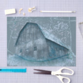 青素朴灰色テクス動揺してチャヴィンテージ庫 薄葉紙 (クラフト)