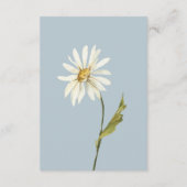 青素朴白デイジーの結婚詳細 エンクロージャーカード (裏面)