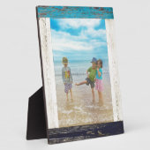 青素朴白ビーチ木製フォトフレーム フォトプラーク (側面)