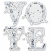 青素朴票 シール (正面)