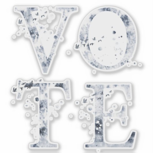 青素朴票 シール (正面)