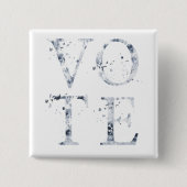 青素朴票 缶バッジ (正面)