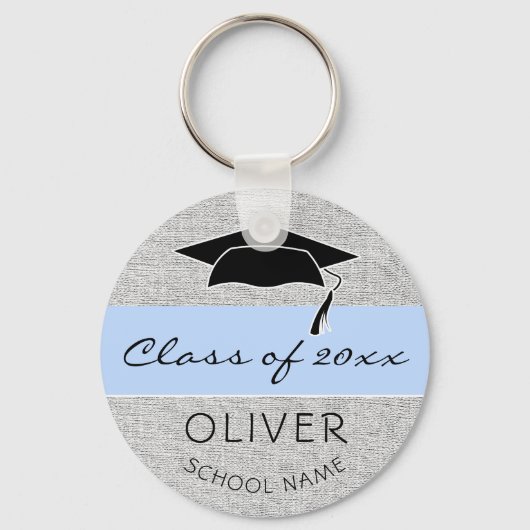 青素朴級及び院名卒業 キーホルダー (正面)