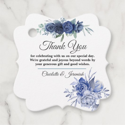 青素朴緑フローラ水結婚色 フェイバータグ (正面)