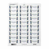 青素朴緑ユーカリ水の色結婚の ラベル (フルシート)