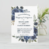 青素朴緑ユーカリ水の色結婚の 招待状 (スタンド正面)