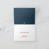 青素朴聖書聖句の休日の写真 シーズンカード (内部)