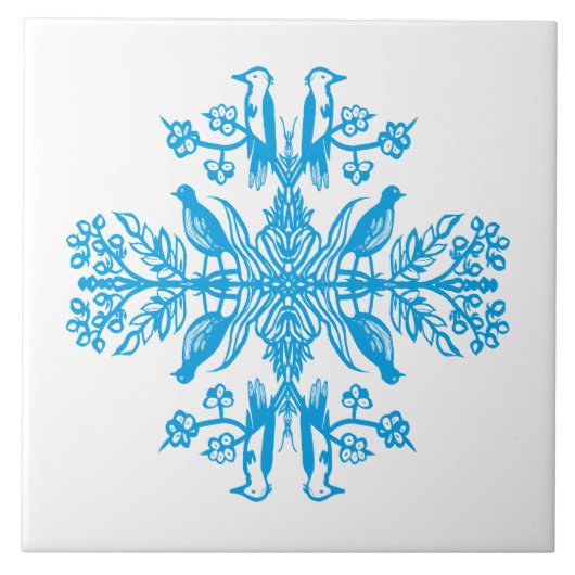 青素朴自然 タイル (正面)