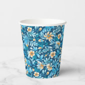 青素朴色のフローラ 紙コップ (裏面)