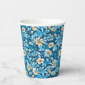 青素朴色のフローラ 紙コップ (左)