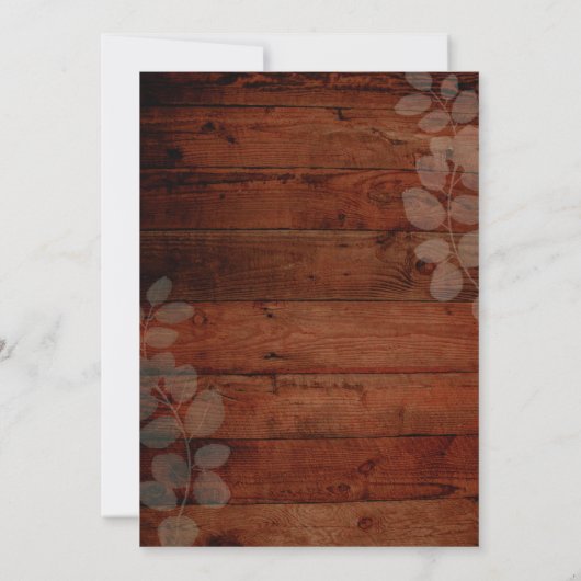 青素朴色またはピンク色の性別がパーティの招待状を明かす 招待状 (裏面)