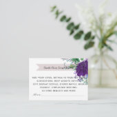青素朴花の結婚詳細カード – 挿入 エンクロージャーカード (スタンド正面)
