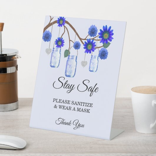 青素朴花メイスン結婚の安全 台座サイン (インサイチュ)