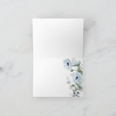 青素朴花白ダリアガーデンサンキューバッド サンキューカード (内部)