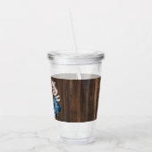 青素朴蝶アクリルパーソナライズされたタンブラー アクリルタンブラー (左)