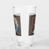 青素朴蝶ガパーソナライズされたラス タンブラーグラス (右)