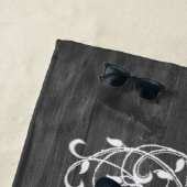 青素朴蝶パーソナライズされたビーチタオル ビーチタオル (インサイチュ)