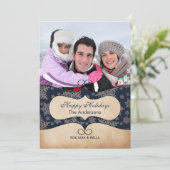 青素朴雪の写真ホリデーカード シーズンカード (スタンド正面)