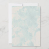 青素朴鳥ブライダルシャワー招待状 招待状 (裏面)