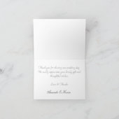 青紫とピンクのコスミッ結婚クスありがとう サンキューカード (内部)