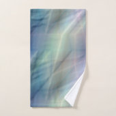 青紫と緑の抽象芸術 バスタオルセット (ハンドタオル)