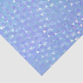 青紫のモダンな三角形の幾何学パーティー 薄葉紙 (詳細)
