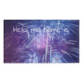 青紫の花火 名札 (正面)