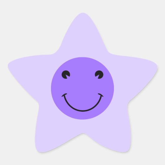 青紫の顔 星シール (正面)