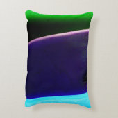 青紫グリーン色枕 アクセントクッション (裏面(縦))