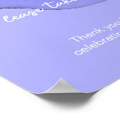 青紫ラベンダーのお土産　どうぞおひとつ ポスター (角)