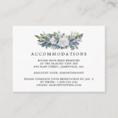 青紫白花のウェディングステイ情報 エンクロージャーカード (正面)