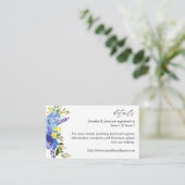 青紫色と黄色の花の詳細2 エンクロージャーカード (スタンド正面)