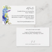 青紫色と黄色の花の詳細2 エンクロージャーカード (正面/裏面)