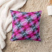 青紫色のトンボのパタ無地のーン クッション (ブランケット)