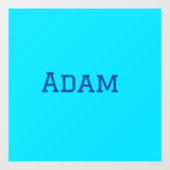 青紫色の名前の追加文字新学期メッセージs ウィンドウサイン (シート)