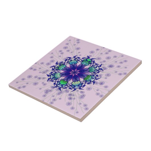 青紫色の多年生陶磁器タイル タイル (側面)