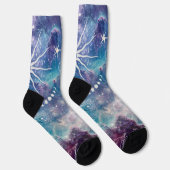 青紫色の天柄 ソックス (右)